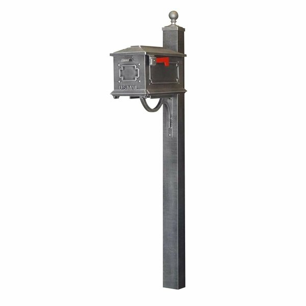 Special Lite Kingston Curbside with Springfield Mailbox Post, Swedish Silver SCK-1017_SPK-710-SW